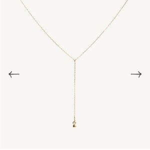 Catbird 14k Solid Gold Greco Lariat Necklace